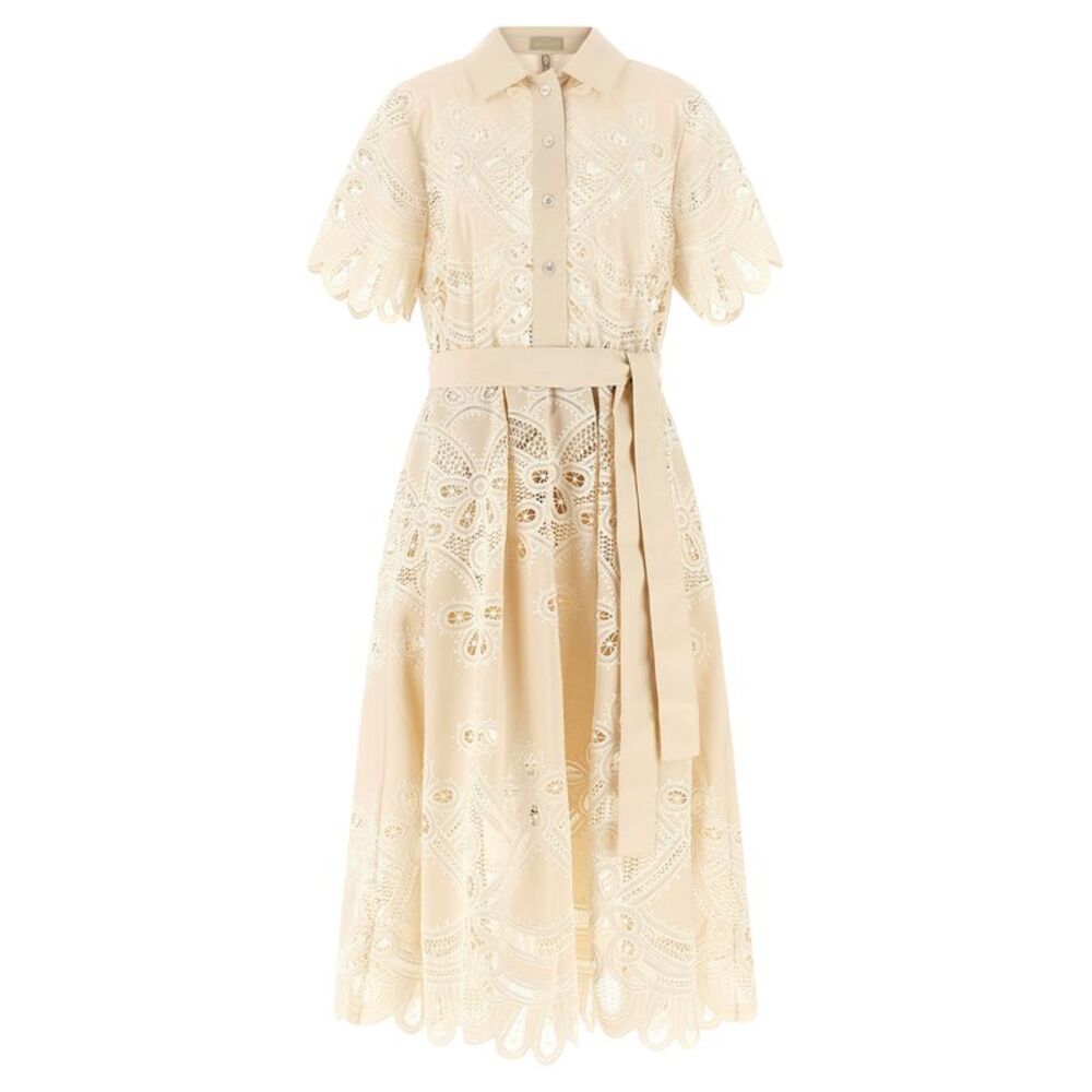 Elie Saab Women Carving Embroidery Dress